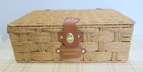 Alfred button hamper woven - button,