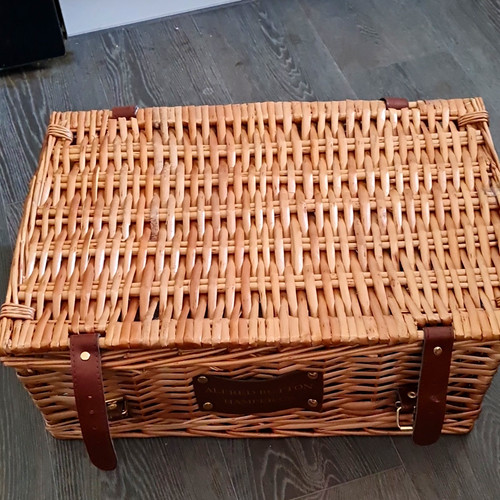 Alfred button hamper brown - alfred,