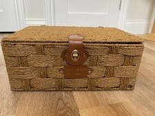 Vintage Woven Wicker Hamper