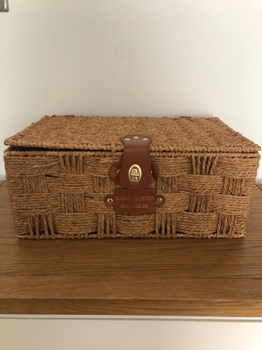 Hamper basket alfred button - hamper,