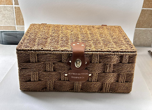 Wicker picnic hamper storage - picnic,